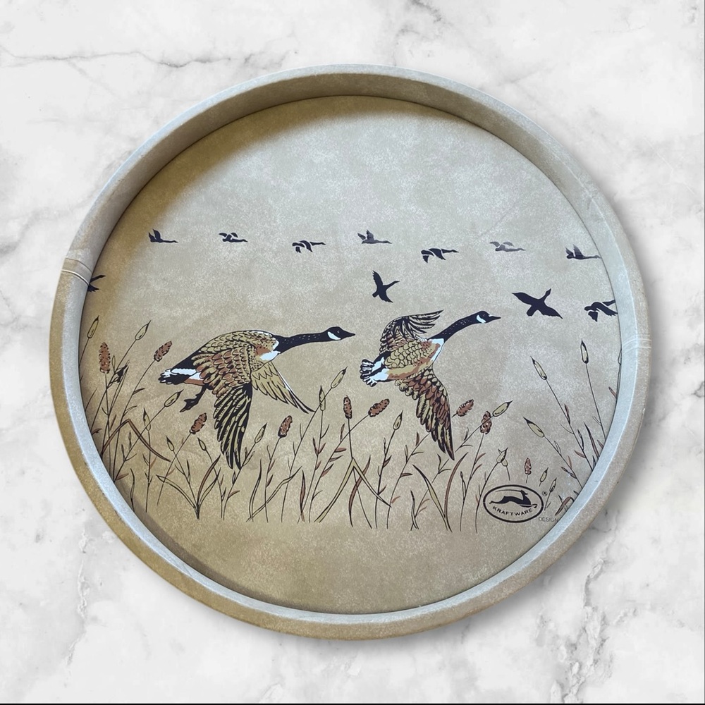 Geese kraftware designs tan and black soft faux leather